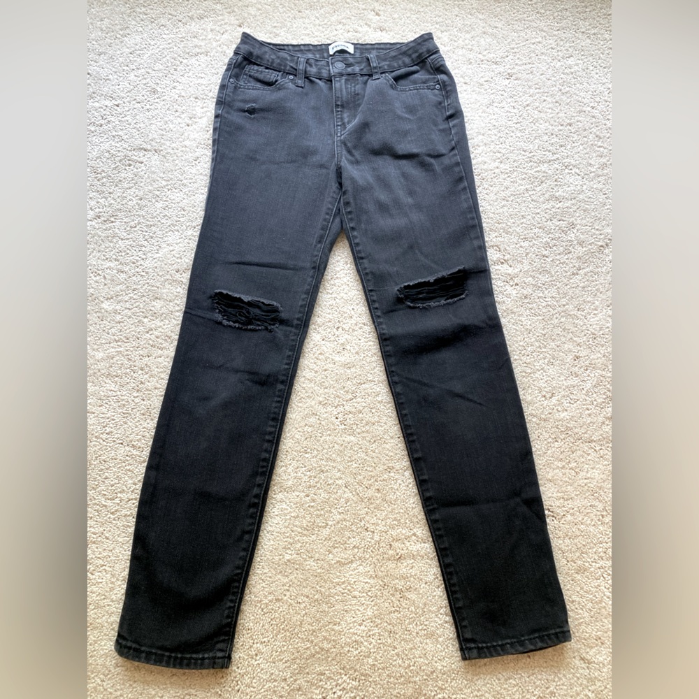 Distressed Black Jeans, Girls, size 12